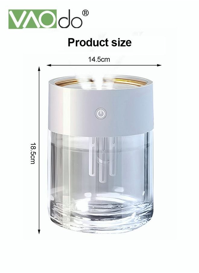 VAOdo - 3 Nozzle Humidifier USB Charging 2L Large Capacity Silent Fine Spray Humidifier - Image 1