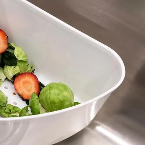 Better Houseware Triangular Kitchen Sink Drain Basket for Food, Sink Food Catcher Basket for Washing Vegetables & Fruits Corner Sink Strainer - Image 4