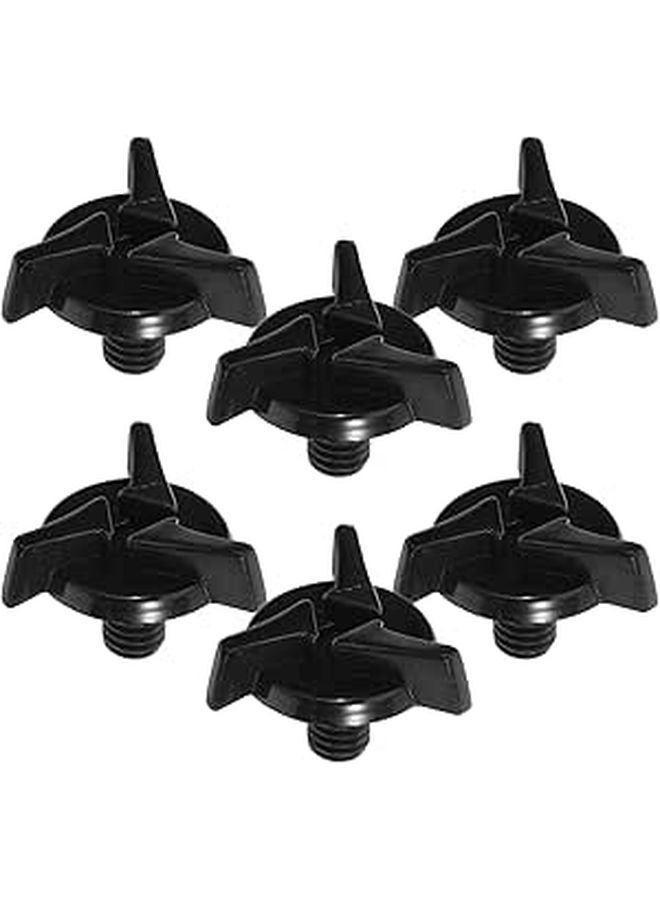 Universal Motorcycle Helmet Visor Screw Kit 6pcs Black Plastic Fasteners Replacement - Image 1