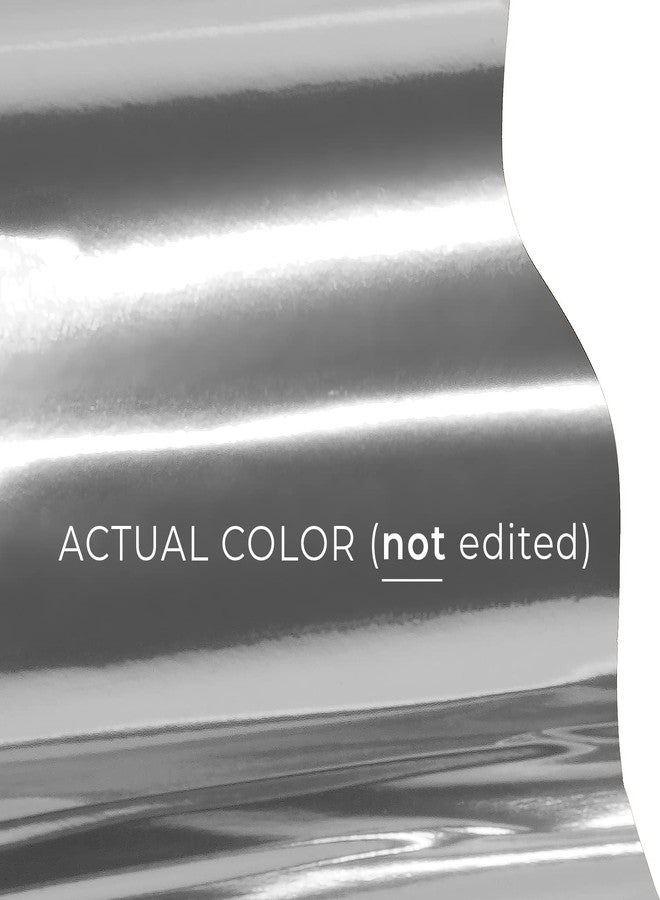 في فيفيد فينيل لاصق دائم من الكروم الفضي اللامع VViViD DECO65 للحرف اليدوية لأجهزة Cricut و Silhouette و Cameo (لفة بطول 7 أقدام × 11.8 بوصة) - Image 2