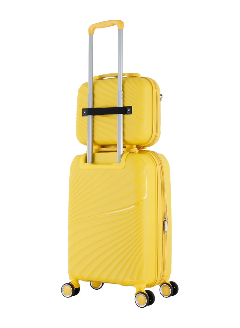 H.T H.T Luggage Bag, Unisex Polypropylene (PP) Material Hard Case Luggage, SKU HT13504, 16 Liters, Vanity Case Size  - Image 4