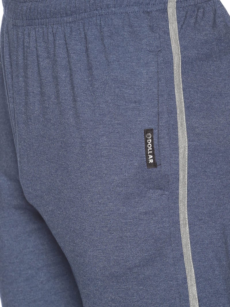 Dollar Mens Cotton Track Pants (Pack of 1) Blue Melange - Image 4