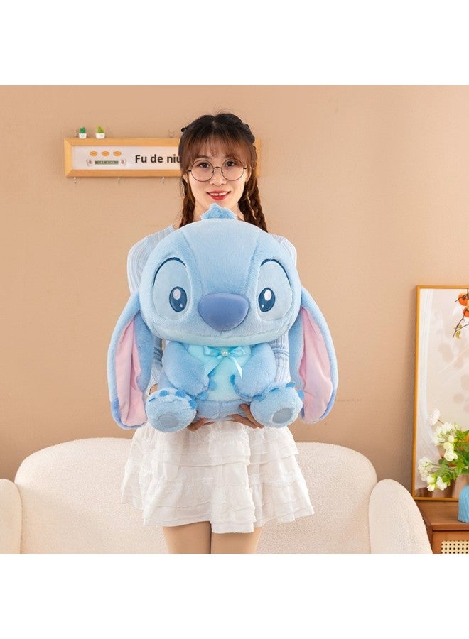 إسكدنيا Bow Tie Stitch Plush Toy Doll Cute Stitch Net Red Doll Girl Pillow Wholesale-Specifications:30cm0.26kg-Color:Bow Tie Stitch - Image 1