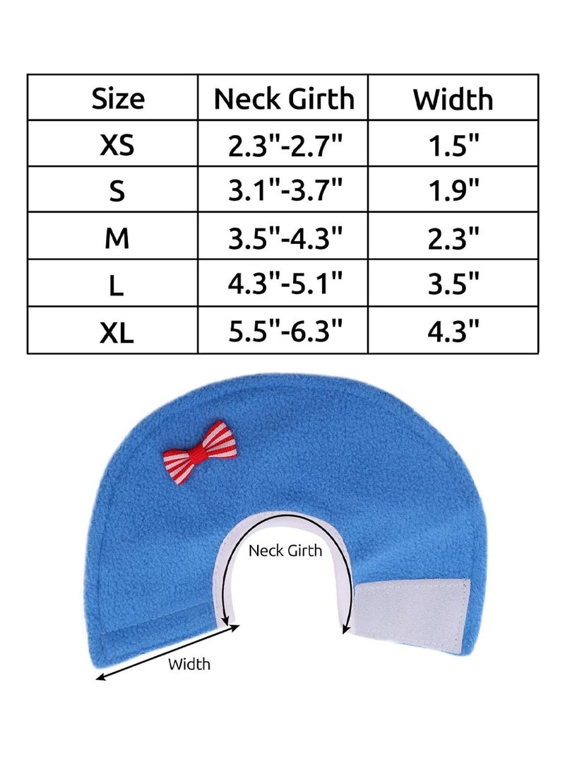 روكاوات أطواق الطيور إليزابيث، 4 قطع من وشاح جلد الببغاء والكوكاتيل وعباءة مضادة للعض وطوق حماية مضاد للنقر وإكسسوارات العناية بالطيور الأليفة (مقاس M) - Image 5