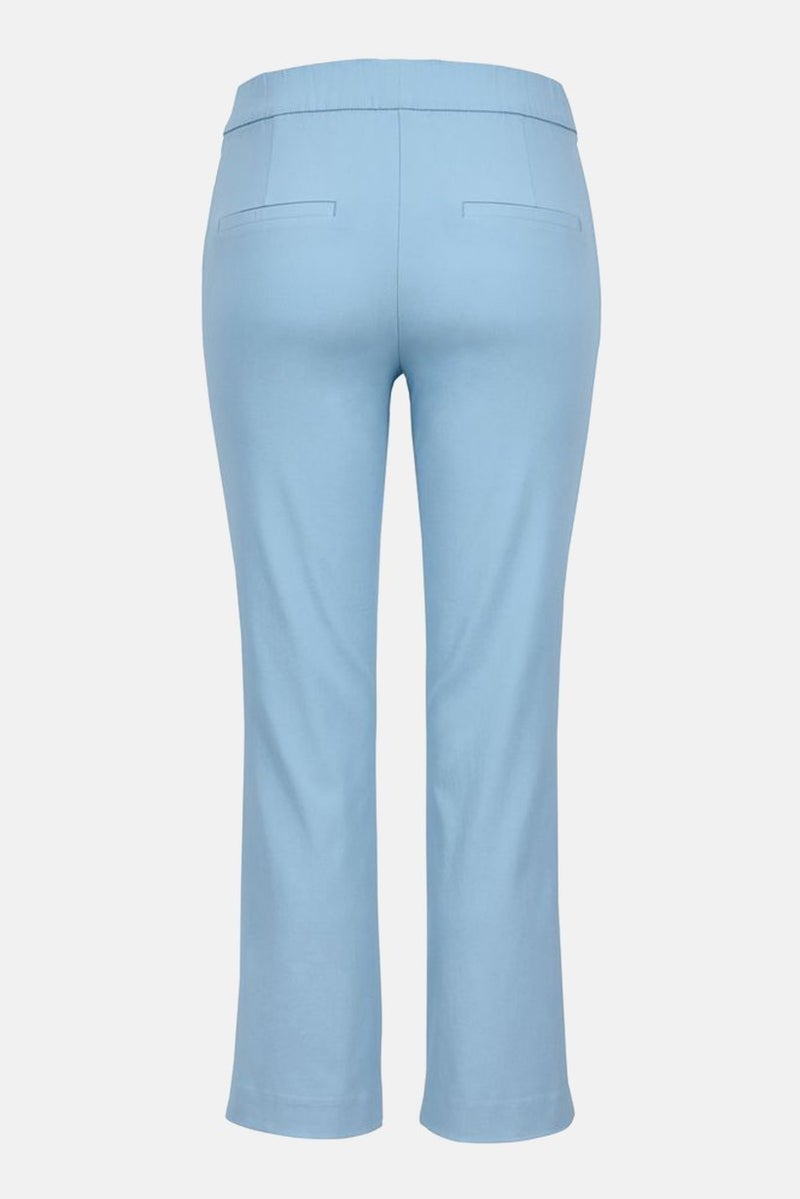 Tchibo Women Regular Fit Stretchable Trouser Pants, Light Blue - Image 2