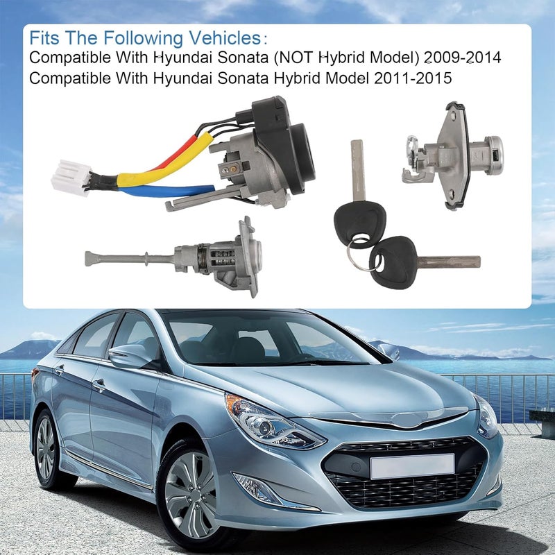 DICMIC Full Lock Cylinder Set for Hyundai Sonata - Image 2