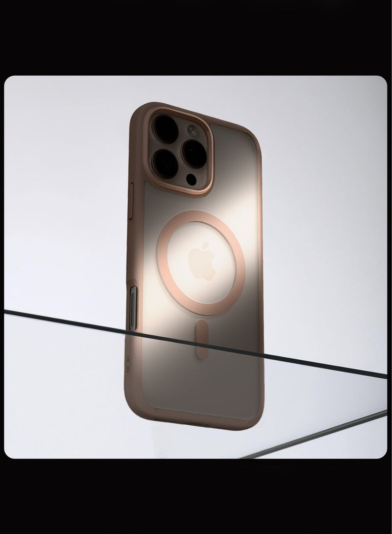 Spigen Ultra Hybrid MagFit for iPhone 16 Pro Case Cover with MagSafe (2024) Rose Titanium - Image 3