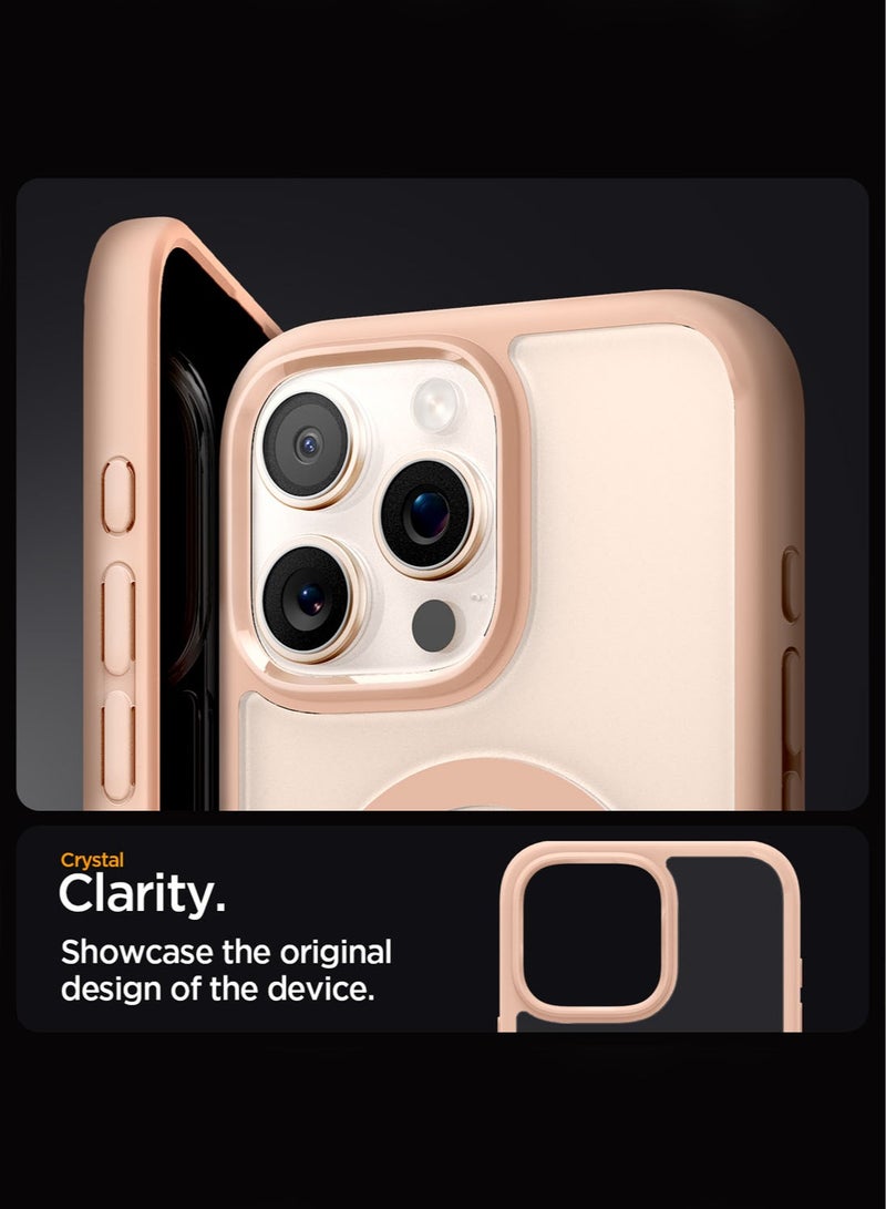 Spigen Ultra Hybrid MagFit for iPhone 16 Pro Case Cover with MagSafe (2024) Rose Titanium - Image 4