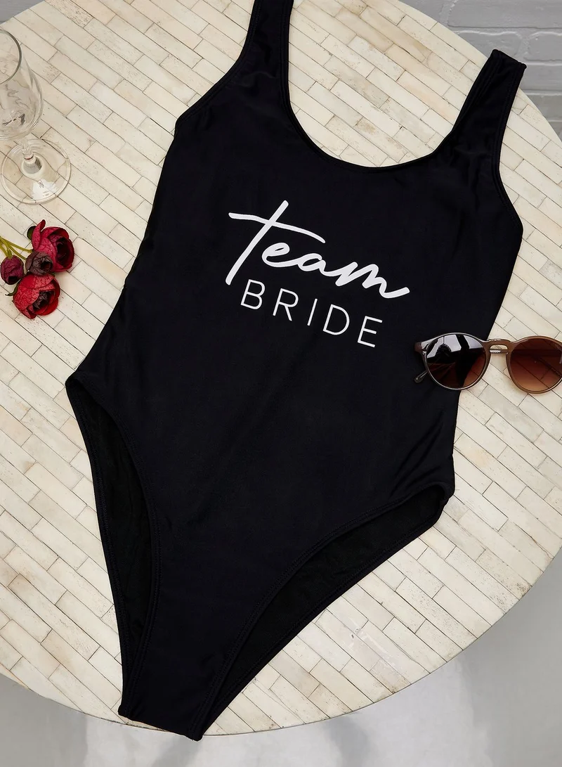 Ginger Ray Swimsuit - Team Bride - Black - L