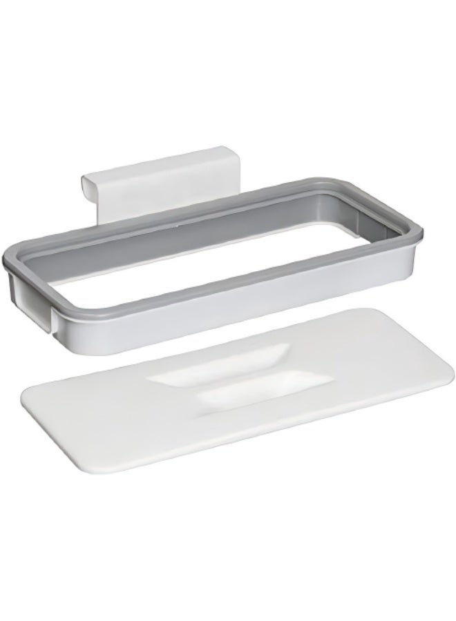 Under Cabinet Trash Bag Holder – Hanging Kitchen Garbage Bag Rack – Space-Saving Cupboard Door Storage – Organizer for Plastic Grocery Bags, Trash Bags – Kitchen Cabinet Accessory