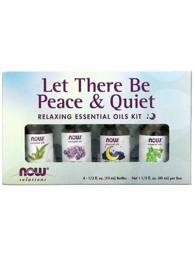 Now Foods NOW Foods, Solutions, Let There Be Peace & Quiet, Relaxing Essential Oils Kit, 4 Bottles, 1/3 fl oz (10 ml) Each  - Image 2