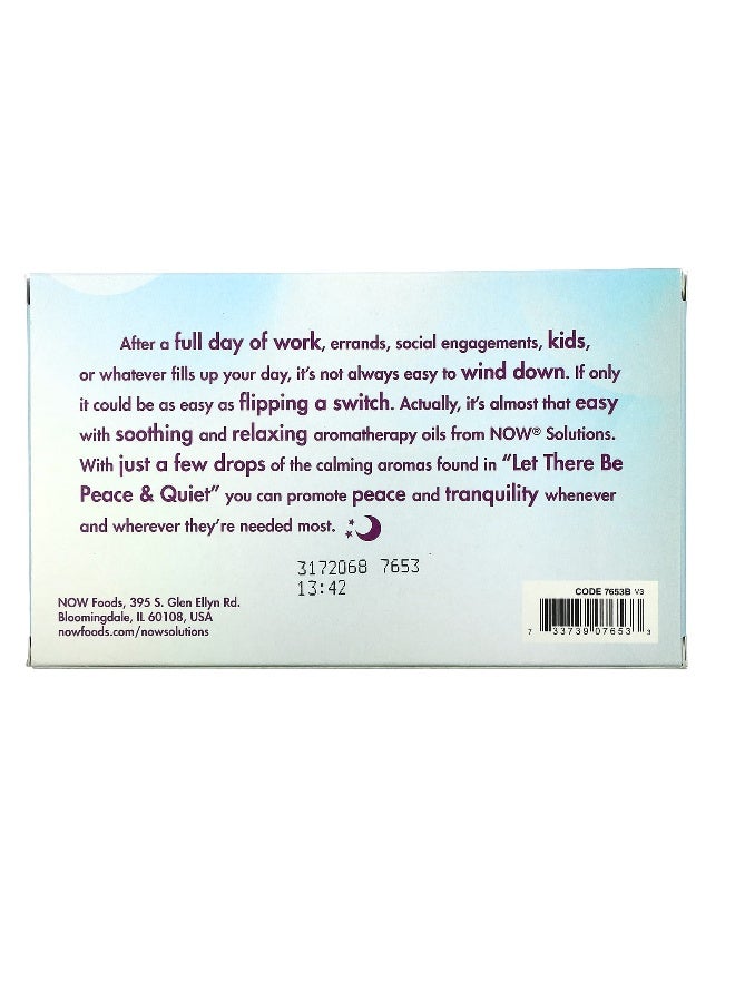Now Foods NOW Foods, Solutions, Let There Be Peace & Quiet, Relaxing Essential Oils Kit, 4 Bottles, 1/3 fl oz (10 ml) Each  - Image 3