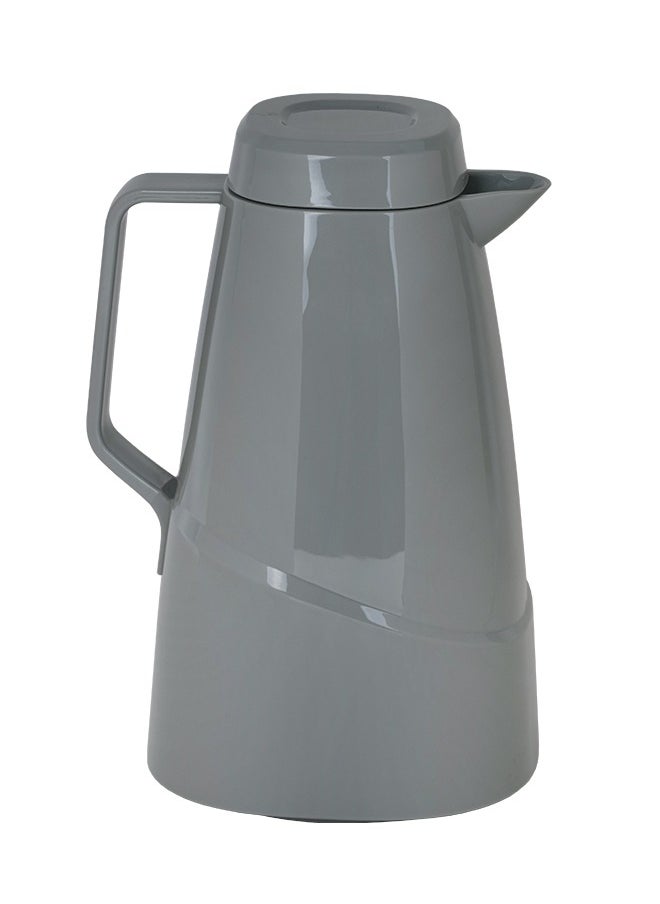 BASURRAH Thermos For Tea And Coffee From Basurrah Glossy Grey Color 1 L 