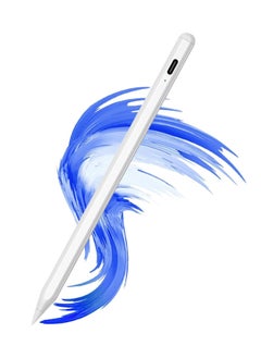 Generic Stylus Pen for iPad 9th & 10th Generation - Palm Rejection, Compatible with Apple iPad (2018-2022), iPad 6/7/8/9/10, iPad Pro 11/12.9-inch, iPad Mini 5/6, iPad Air 3/4/5, White  - Image 1