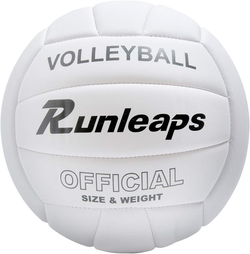 Runleaps Volleyball, Waterproof Indoor Outdoor Volleyball for Beach Game Gym Training (Official Size 5) - Image 1