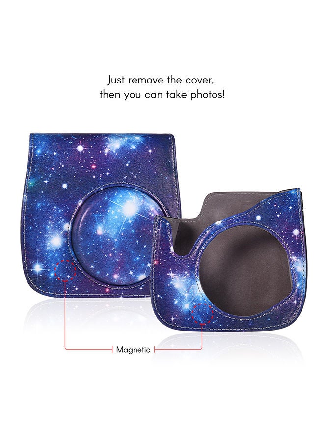 NIBEMINENT PU Protective Instant Camera Case Bag Pouch Protector with Strap for Fujifilm Instax Mini 8+/8s/8/9 Multicolor - Image 2