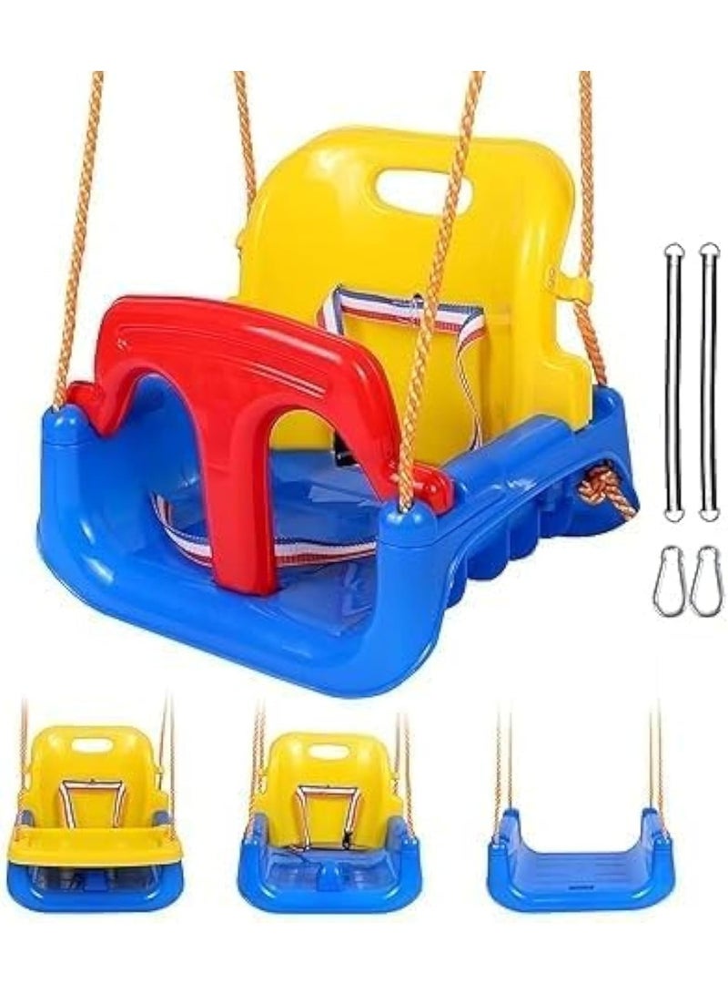 Piccasio Baby Swing, Durable & Sturdy Plastic, Multifunctional Indoor & Outdoor Swing, Non-Toxic Heavy Duty Seat for Playground, Infants & Toddlers - Image 1