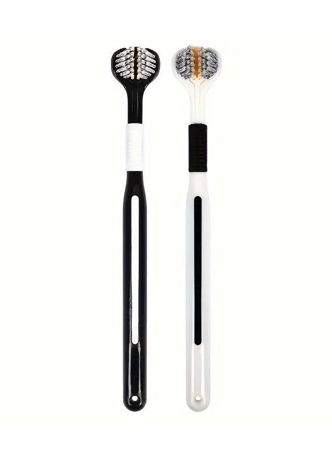 Goolsky 2pcs Ultra-Soft 3D Full-Coverage Manual Toothbrush Set for Deep Clean & Oral Care  - Image 1