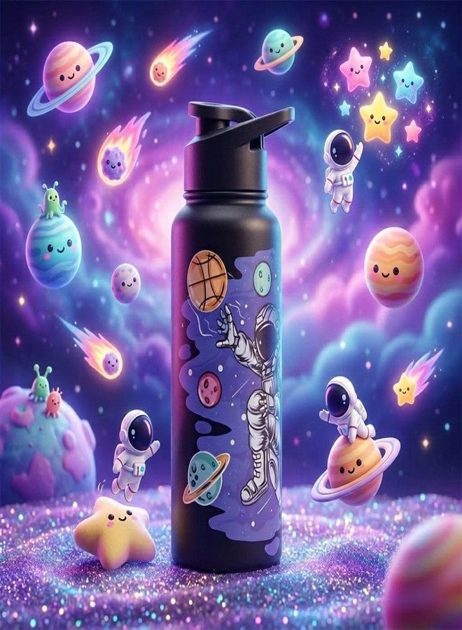 VOIK Stainless Steel Water Bottle | Leak-Proof Reusable Water Bottle for Kids, School, Sports, Gym, Fridge, Home & Office and Outdoor Activities| Eco-Friendly|, 750 milliliters - Image 3