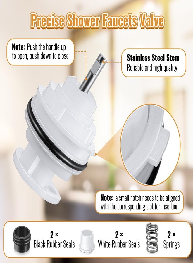 Enhon Shower Faucets Cartridge Replacement for V-6680 V-7700/01, Compatible with Danco/Valley Single Handle Faucets, Single Lever Cartridge Replacement for Lavatory and Tub/Shower Repair Kit - Image 4