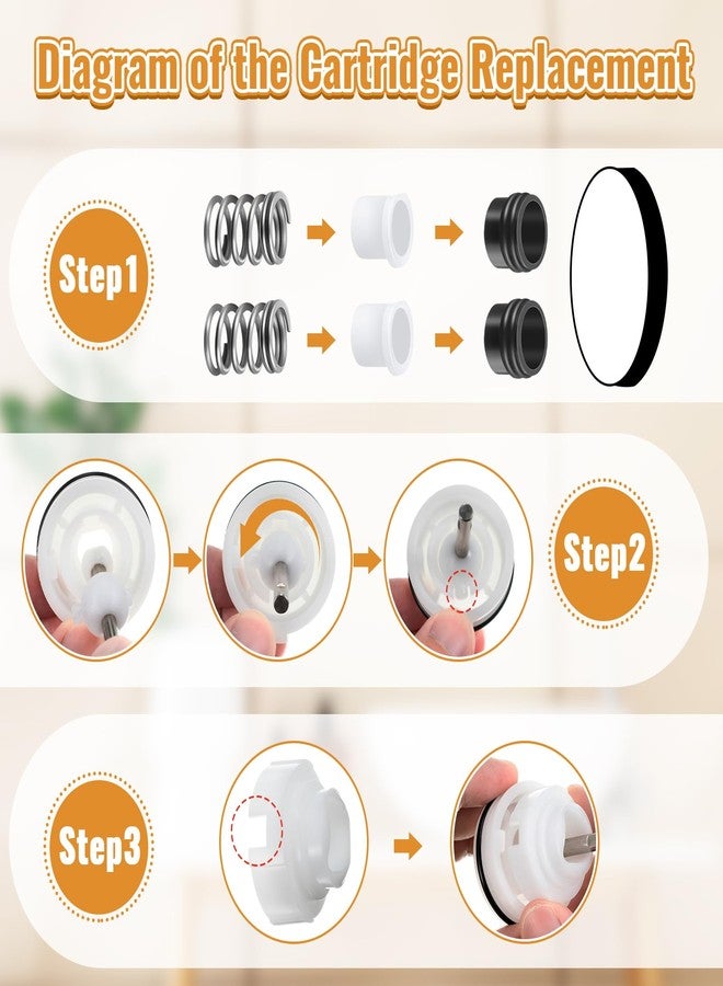 Enhon Shower Faucets Cartridge Replacement for V-6680 V-7700/01, Compatible with Danco/Valley Single Handle Faucets, Single Lever Cartridge Replacement for Lavatory and Tub/Shower Repair Kit - Image 5