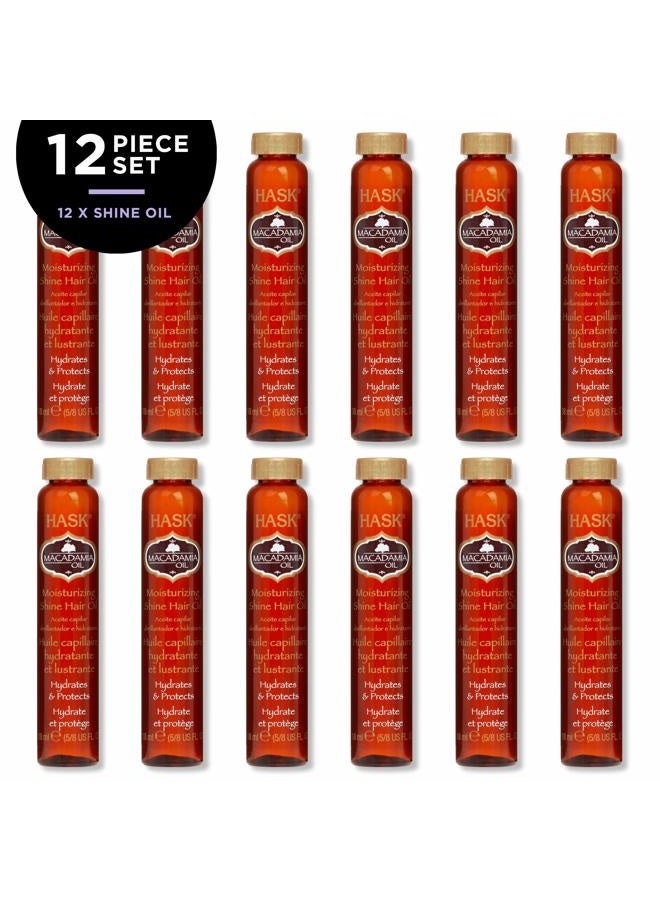 Hask Vials Macadamia Oil Shine Treatment, 0.62 Fl Oz (Pack of 12) - Image 2