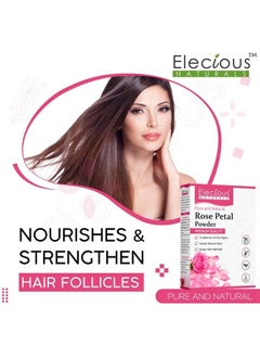 Elecious Pure Rose Petals Powder For Face Skin And Hair (200 Grams) ; Chemicalfree Preservative Free Nongmo No Artificial Color  - Image 4