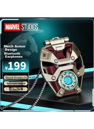 Disney Marvel Authorized Mr28 Iron Man Series Bluetooth Earphones With Special Effects Light, Immersive Sound Quality, Alloy Material, New Version 5.3 Bluetooth, Compatible With Huawei, Xiaomi, Apple - pzsku/Z31D4A6CA4D321CB908F0Z/45/1751012303/5106b265-03fe-4d27-a939-eb1195bdfc9d