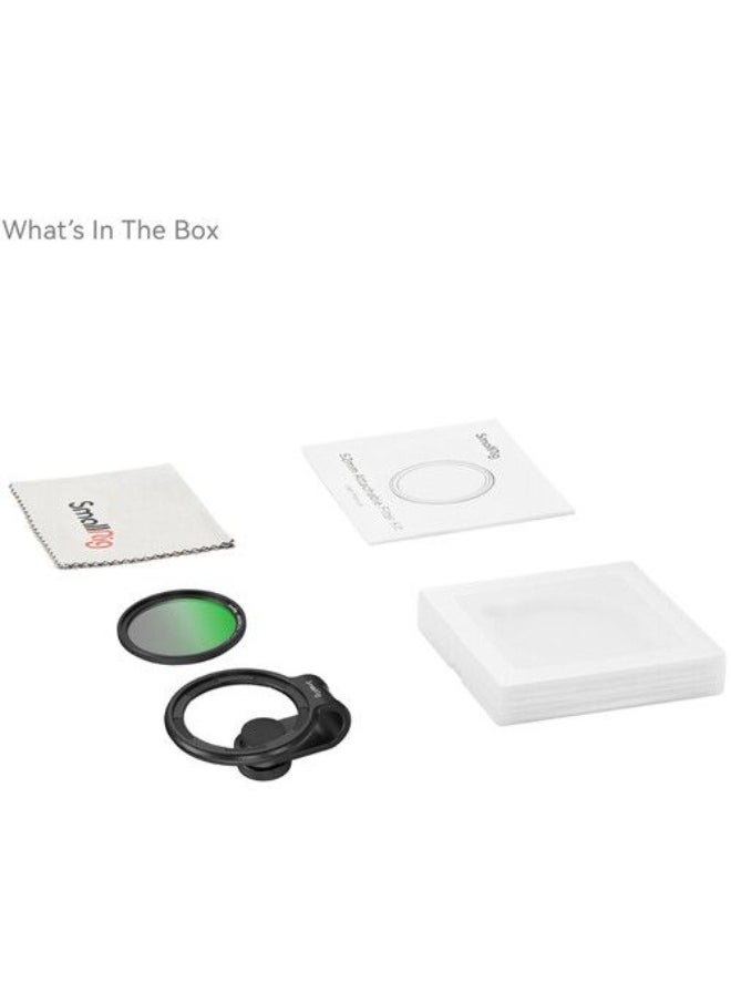 SMALLRIG - SmallRig MagEase Magnetic Smartphone CPL Filter Kit With 52mm Adapter - Image 1