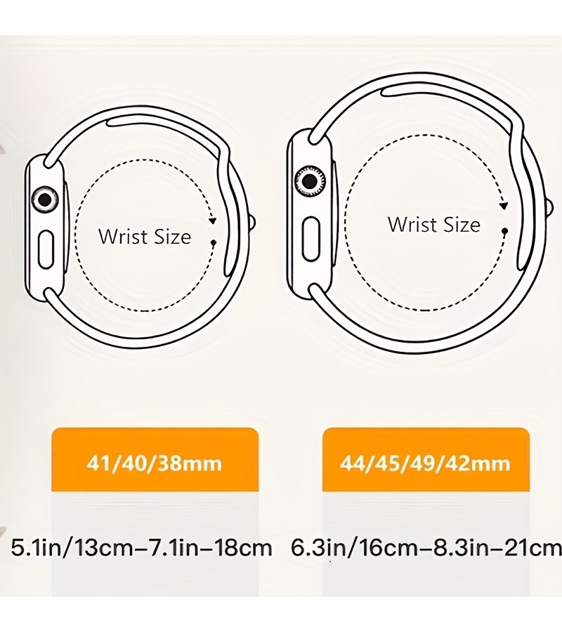 مجموعة مكونة من سوارين لساعة رياضية لساعة Apple Watch مقاس 44 مم 46 مم 49 مم، حزام بديل من السيليكون للرجال والنساء متوافق مع السلسلة 1 إلى 11 وUltra، باللون الأزرق الضبابي والأبيض المائل للصفرة - Image 2