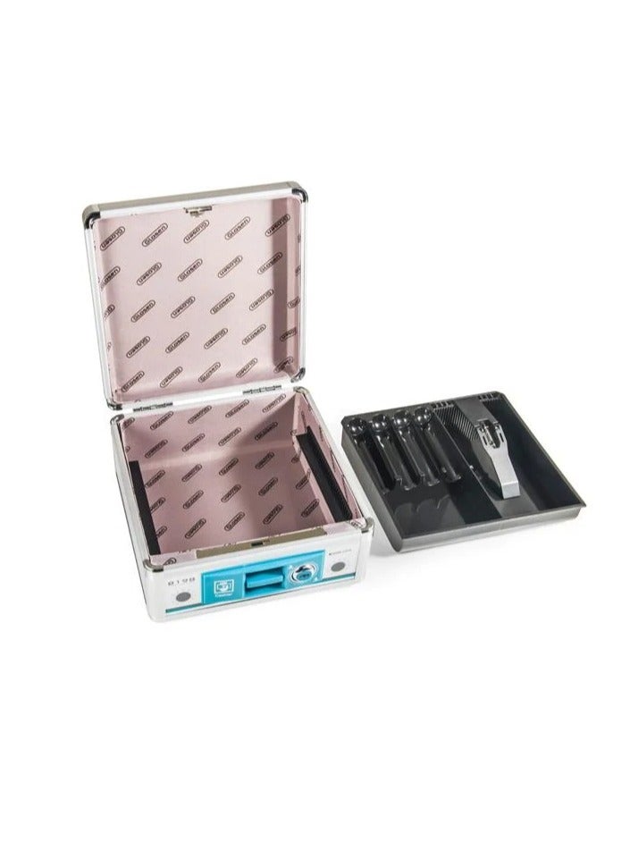 GLOSEN Suitcase Cash Register Portable Aluminum Alloy Cash Register Supermarket Safety Belt Lock Cash Register (Size 21x21x11cm)  - Image 4
