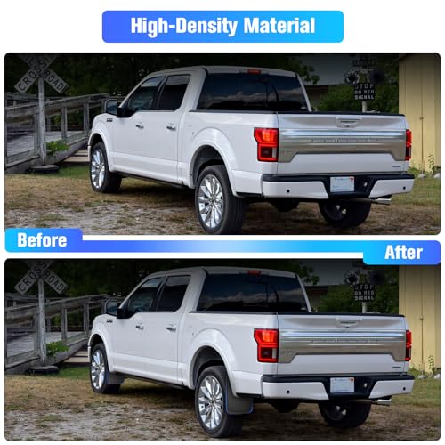 LitMiRaCle Mud Guards Ford F150 Accessory, 4 Pcs Tires Fender, Front and Rear Mudguard for Ford F150 2015/2016/2017/2018/2019/2020 (with OEM Fender Flares), Black, Style B - Image 2