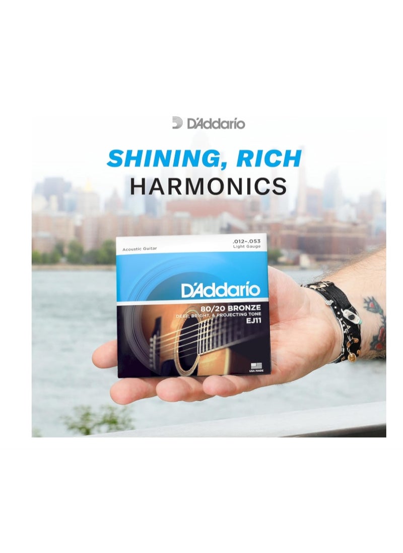 D'Addario - D'Addario EJ10 Bronze Acoustic Guitar Strings - Image 1