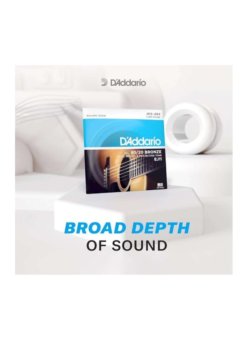 D'Addario - D'Addario EJ10 Bronze Acoustic Guitar Strings - Image 1