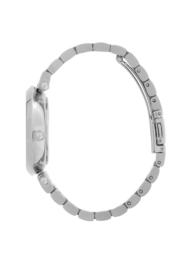 OLIVIA BURTON ROUND ANALOG WOMEN'S WHITE & STONE CASE WATCH - 24000042 - Image 4