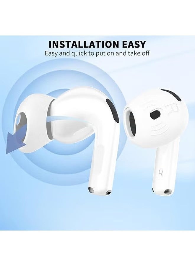 5 Pairs for AirPods 4 Ear Tips Covers, Sport Anti Slip Anti Scratche Skin Soft Silicone Eartip, AirPods 4 Gen Earbuds Accessories, Compatible with Apple AirPods 4th Generation (5 Colors Mix) - Image 5