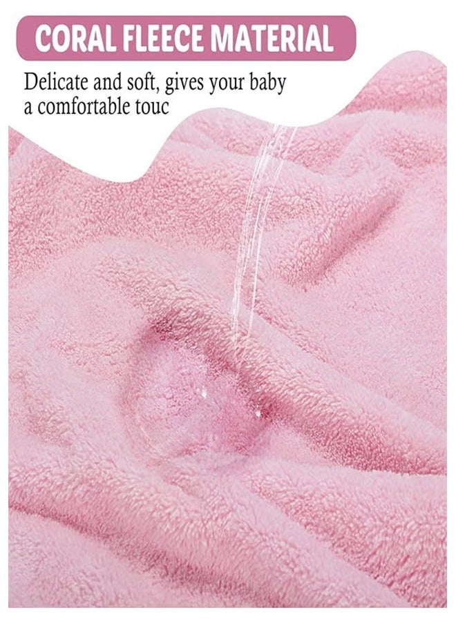 Baby Cartoon Blanket，Air Conditioner Quilt Swaddle，Soft Princess Blanket for baby Unisex , Super Absorbent， Kids Throw Blanket for Boys and Girls Soft Cozy Flannel Baby Bath Blanket, Hooded Baby Towel Baby Bath And Shower Supplies - Image 5