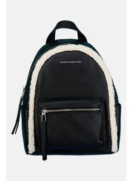 French Connection Women Brand Logo Backpack L 29 x H 35 x W 13 cm, Black  - Image 1