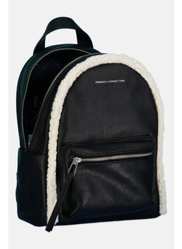 French Connection Women Brand Logo Backpack L 29 x H 35 x W 13 cm, Black  - Image 3