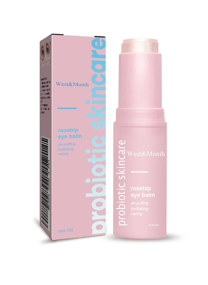 West&Month Eye Stick, Anti Aging Eye Cream, Easy To Use Moisturizing Under Eye Cream For Puffy Eyes, Dark Circles, Eye Bags, Crows Feet, Reduces Fine Lines and Wrinkles  - Image 1