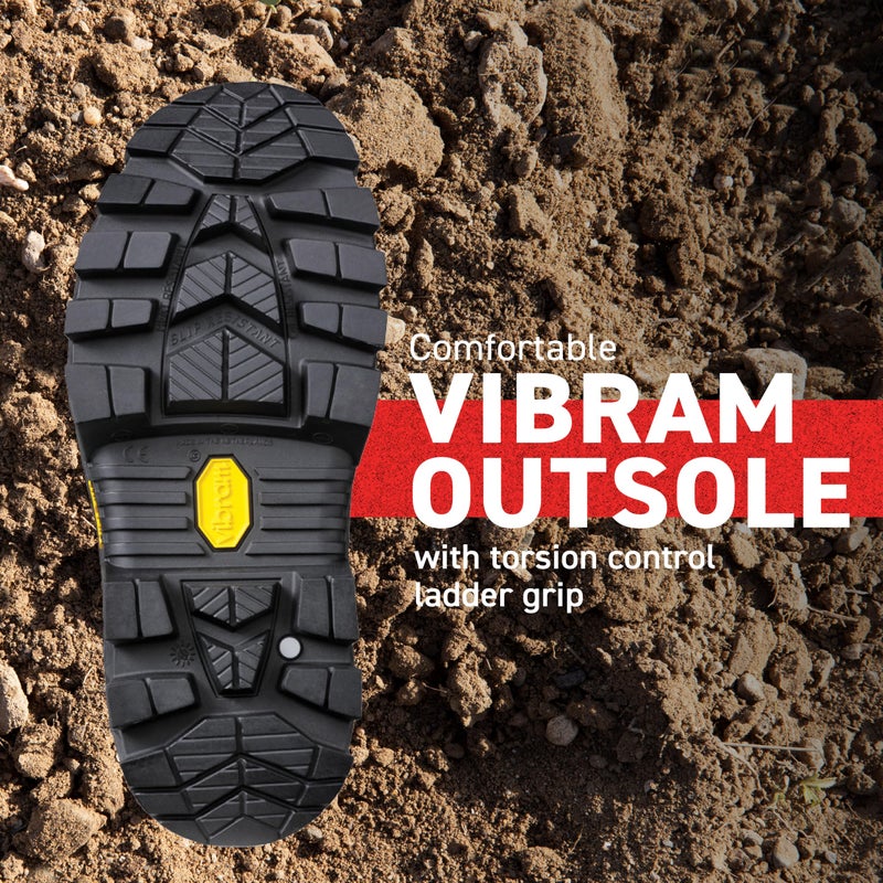DUNLOP Purofort+ Expander Full Safety with Vibram Sole Omega - Work boots for Men & Women - Waterproof Safety boots with Steel Toe - Chemical and Slip Resistant with Tall Shaft - Black - Size 6-16/17 - Image 4