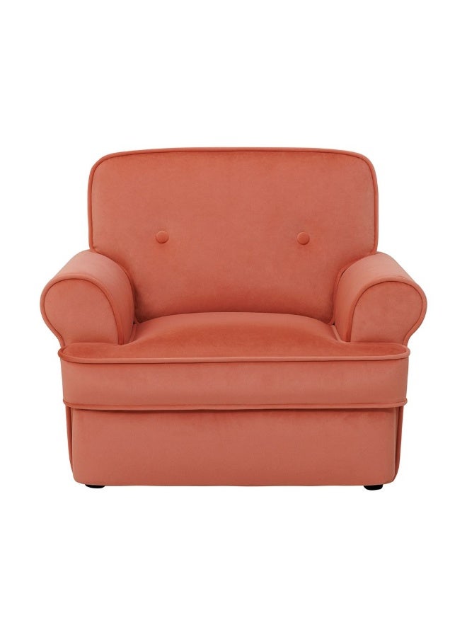 DANUBE HOME Minnie Velvet Kids Sofa, Soft Upholstered Lounge Chair For Children, Stylish Toddler Sofa For Playroom & Bedroom, Comfortable & Durable Kids Furniture – Pink - Image 3