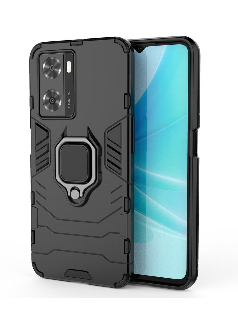 يوارب كينج غطاء حماية لهاتف اوبو A57 4G/A77 4G/Oneplus Nord N20 SE اسود - Image 1