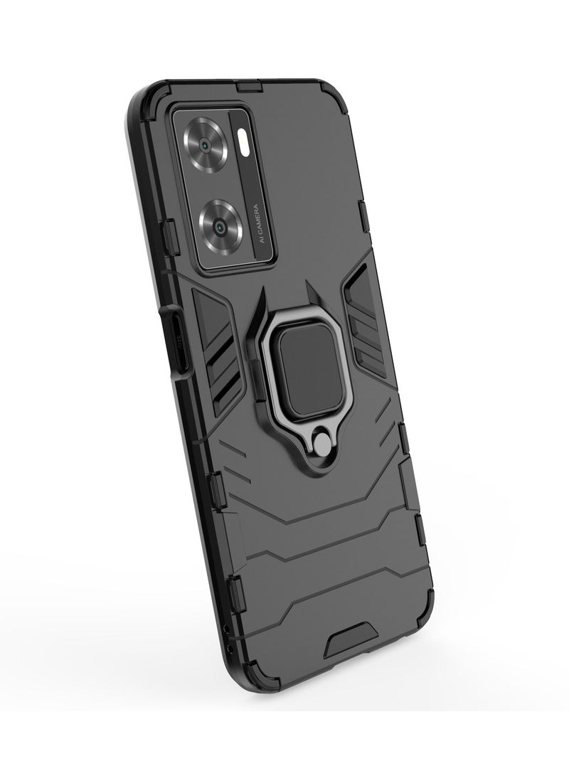 يوارب كينج غطاء حماية لهاتف اوبو A57 4G/A77 4G/Oneplus Nord N20 SE اسود - Image 5