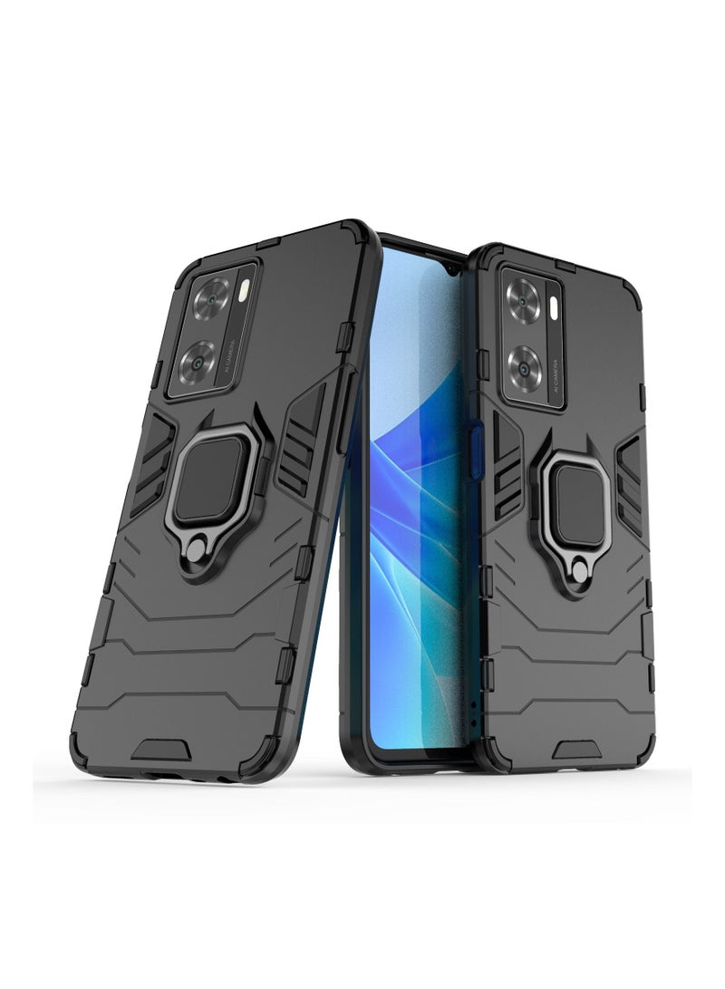 يوارب كينج غطاء حماية لهاتف اوبو A57 4G/A77 4G/Oneplus Nord N20 SE اسود - Image 2