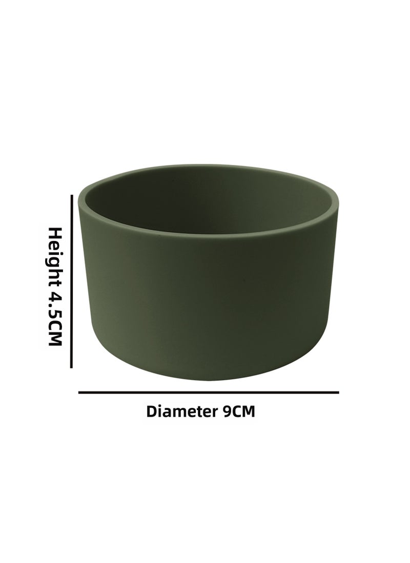 Silicone Sleeve Anti-Slip Heat-Resistant for Hydro FlaskArmy Green (9cm) Army Green (9cm) 