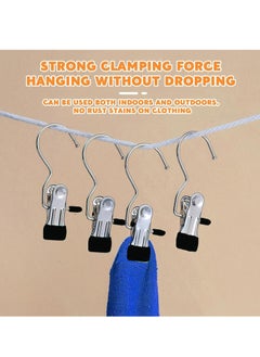 Oasisgalore 20 Pack Hook Boot Clips Hanging Clothes Pins Hooks Clothes Pegs for Pants,Shoes,Towel and More  - Image 5