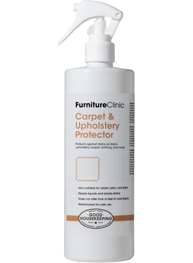 Furniture Clinic Carpet & Upholstery Protector Spray Repels Oil And Water-Based Stains Fabric Protector Spray For UpholsteryCarpetsSofasCar SeatsShoes 500Ml  - Image 1