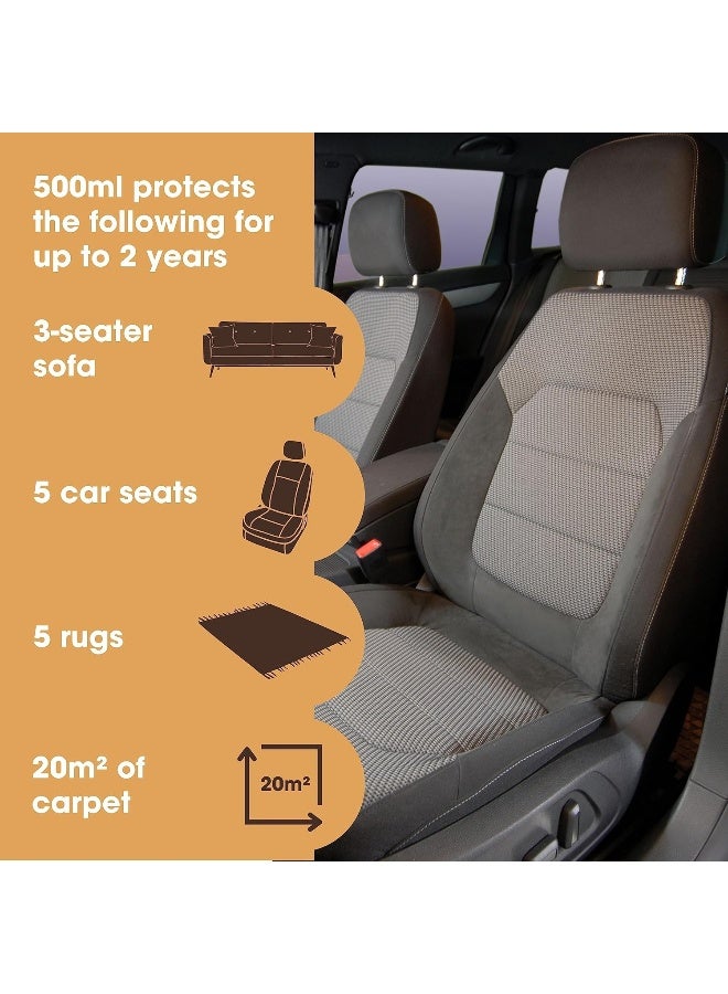 Furniture Clinic Carpet & Upholstery Protector Spray Repels Oil And Water-Based Stains Fabric Protector Spray For UpholsteryCarpetsSofasCar SeatsShoes 500Ml  - Image 5