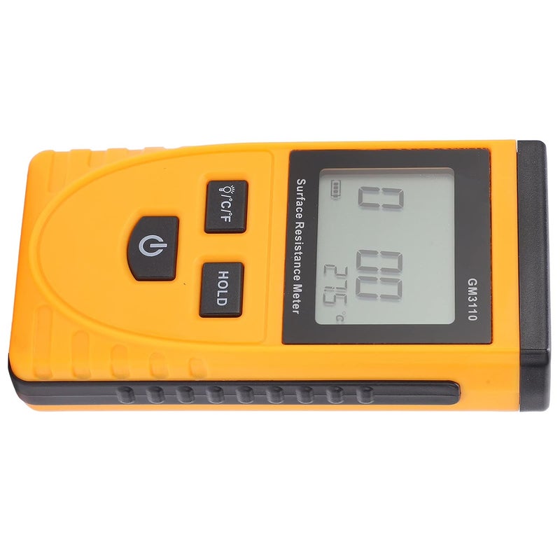 Surface Resistance Meter Digital Display Backlight Portable Antistatic Tester - Image 3